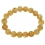 Citrine faceted round beads bracelet
