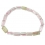 Kunzite barrel beads bracelet