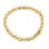 Citrine faceted round beads bracelet