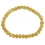 Citrine faceted flat beads bracelet