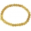 Citrine faceted flat beads bracelet