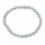 Aquamarine round beads bracelet