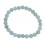 Aquamarine round beads bracelet