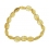 Citrine faceted flat beads bracelet