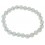 Aquamarine round beads bracelet