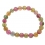 Muticolor Tourmaline round beads bracelet