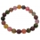 Muticolor Tourmaline round beads bracelet