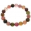 Muticolor Tourmaline round beads bracelet