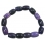 Sugilite barrel beads bracelet