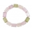 Kunzite barrel beads bracelet