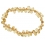Citrine faceted pear beads bracelet