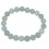 Aquamarine round beads bracelet