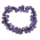 Amethyst faceted pear beads bracelet