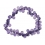 Amethyst faceted pear beads bracelet