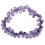 Amethyst faceted pear beads bracelet