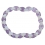 Amethyst + Chalcedony faceted beads bracelet