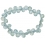 Aquamarine flat pear beads bracelet