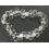 White Quartz Crystal pear beads bracelet