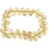 Citrine faceted pear beads bracelet