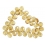 Citrine faceted flat pear beads bracelet