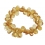 Citrine faceted flat pear beads bracelet