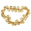 Citrine faceted pear beads bracelet