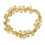 Citrine faceted pear beads bracelet