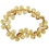 Citrine faceted flat pear beads bracelet