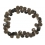 Smoky Quartz faceted pear beads bracelet