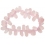 Rose Quartz irregular beads bracelet
