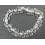White Quartz Crystal pear beads bracelet