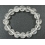 White Quartz Crystal of the six-syllable mantra "Om Mani Padme Hum" beads bracelet