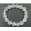 White Quartz Crystal of the six-syllable mantra "Om Mani Padme Hum" beads bracelet
