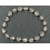 White Quartz Crystal round beads + Garnet bracelet