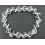 White Quartz Crystal cube beads  bracelet