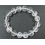 White Quartz Crystal round beads  bracelet