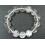 White Quartz Crystal round beads  bracelet