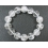 White Quartz Crystal round beads  bracelet