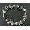 White Quartz Crystal twist heart beads  bracelet
