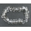 White Quartz Crystal faceted pear beads bracelet