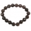 Smoky Quartz faceted round beads bracelet