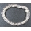 White Quartz Crystal barrel beads bracelet