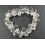 White Quartz Crystal irregular beads bracelet