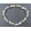 White Quartz Crystal marquise beads bracelet