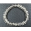 White Quartz Crystal flat beads bracelet