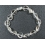 White Quartz Crystal heart beads bracelet