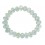 Aquamarine faceted flat beads bracelet