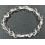 White Quartz Crystal heart beads bracelet