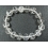 White Quartz Crystal round beads bracelet