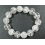 White Quartz Crystal round beads bracelet